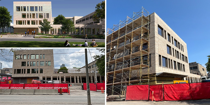Lawson Centre for Sustainability: Construction views