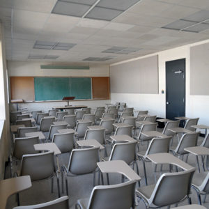 LA 211 classroom in the Gerald Larkin Building