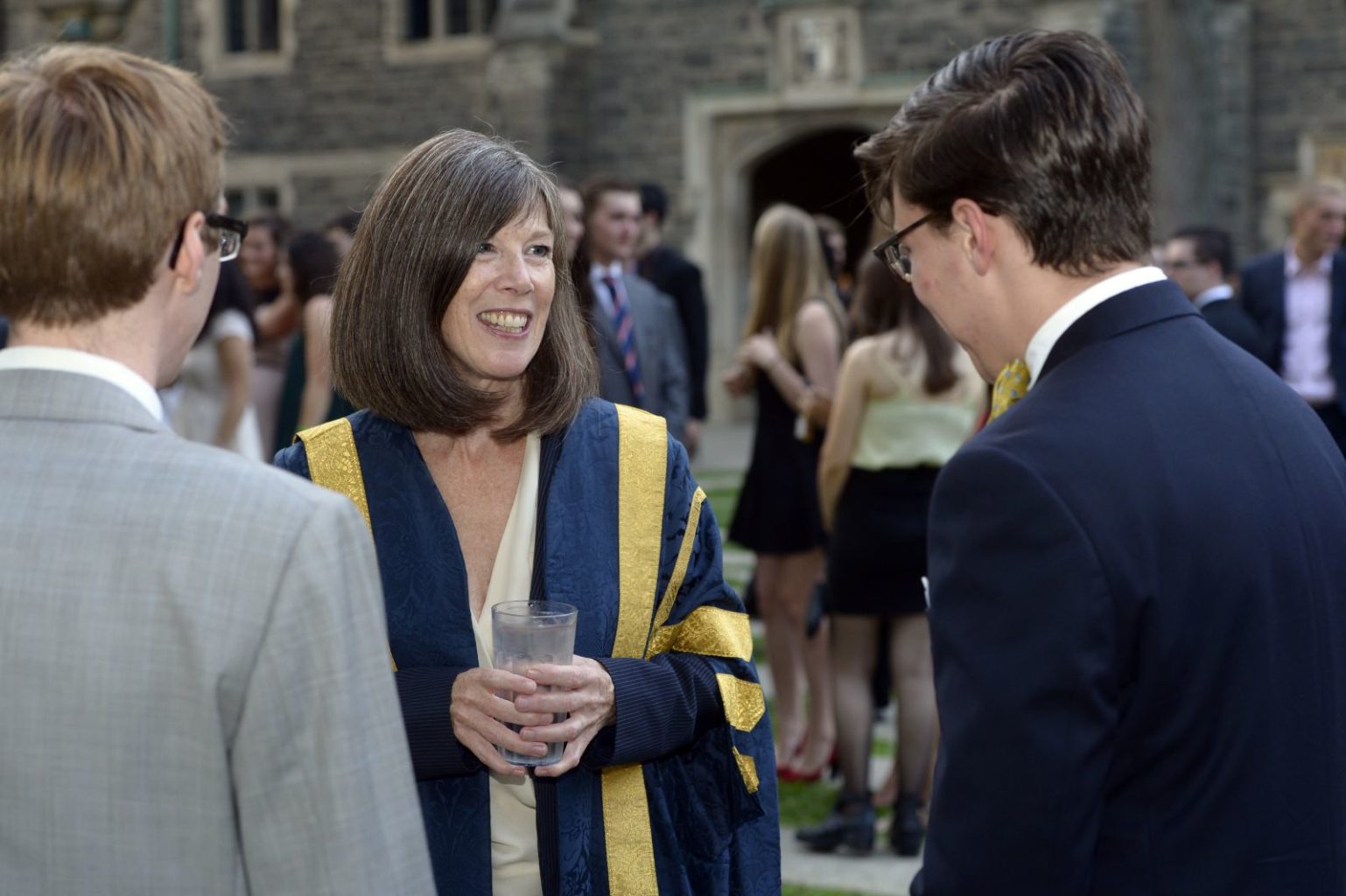 Provost Moran at the Matriculation Convocation 2014 Reception in the Quad