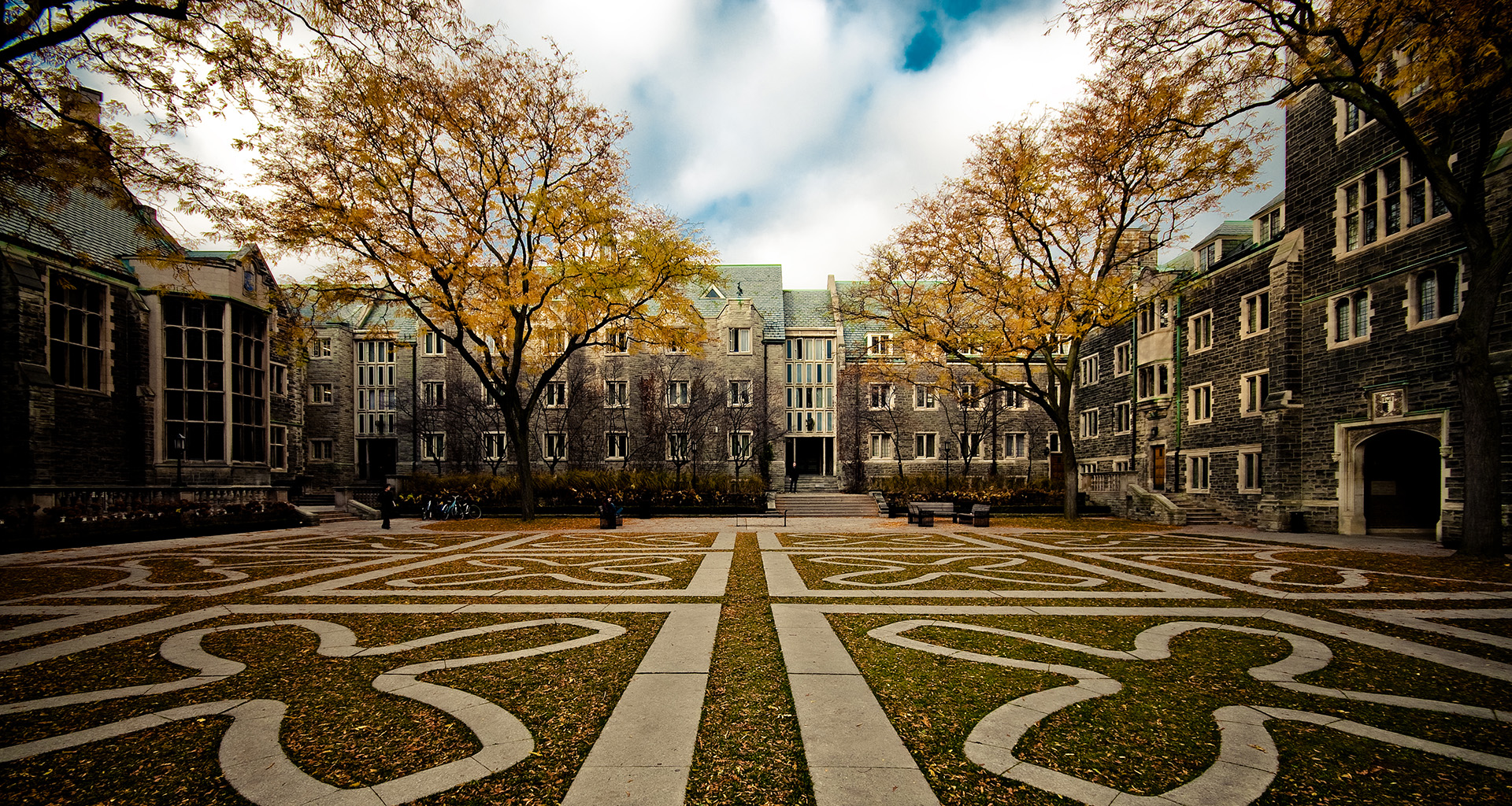 Trinity College Quad in the Fall