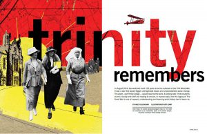 Trinity Remembers cover from Trinity Magazine Spring 2014