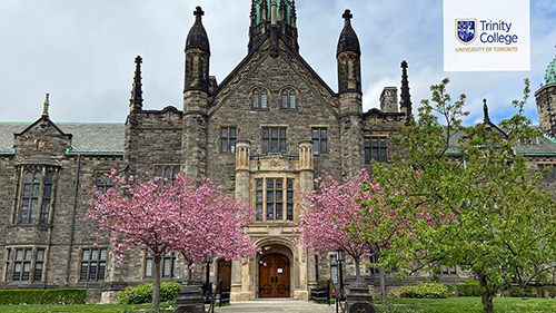 Trinity College Virtual Background: Spring