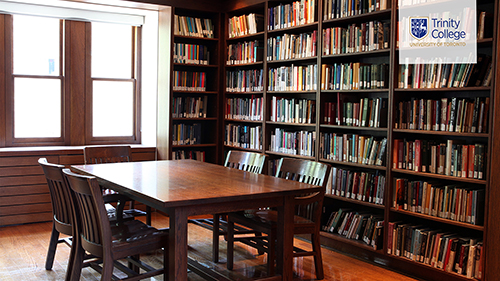 Trinity College Virtual Background: John W. Graham Library