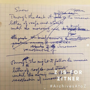 Archives A to Z - Z is for Zitner
