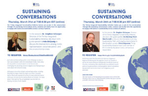 Sustaining Conversations Series March 2022 with Linda McQuaig and Mark MacDonald