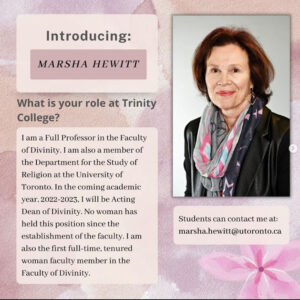 Marsha Hewitt: profile slide 1