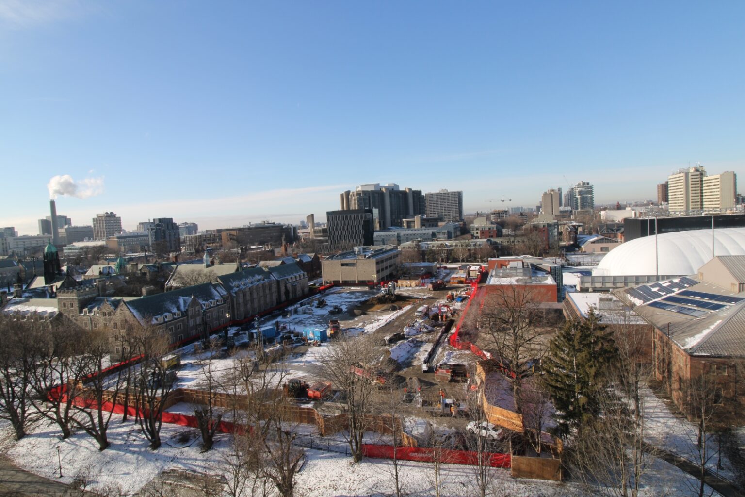 View of Trinity's construction site: Jan 16, 2023