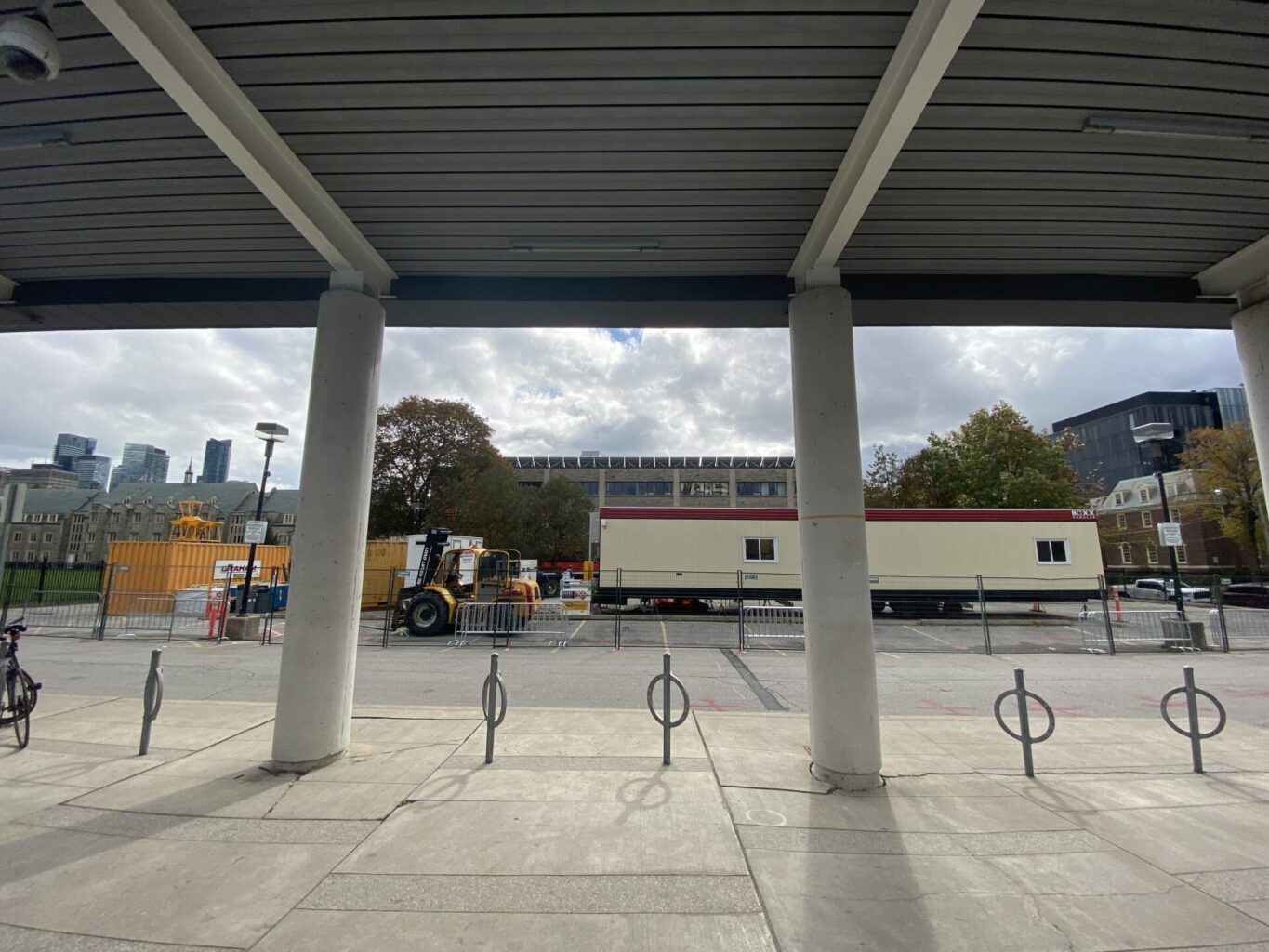 Construction site: Former surface parking lot, October 18, 2022