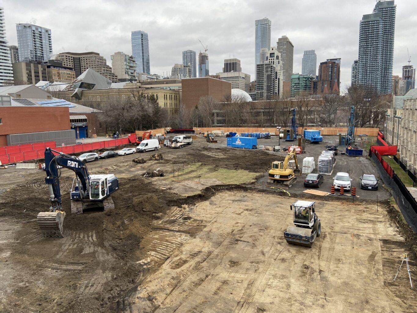 Construction site: Trinity backfield, January 10, 2023