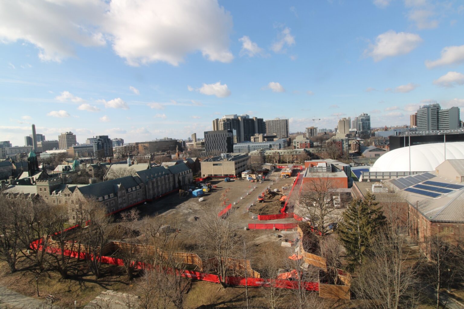 View of Trinity's construction site: Feb. 20, 2023