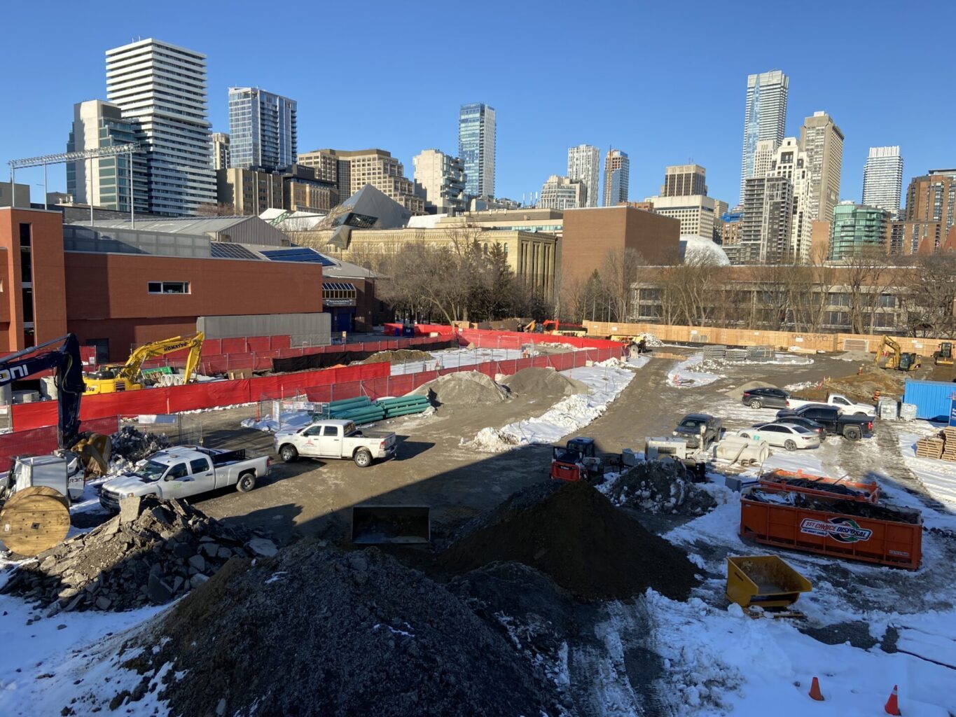 Construction site: Trinity backfield, March 7, 2023