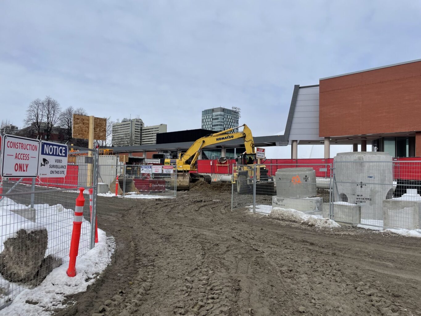 Construction site: Trinity backfield, March 14, 2023