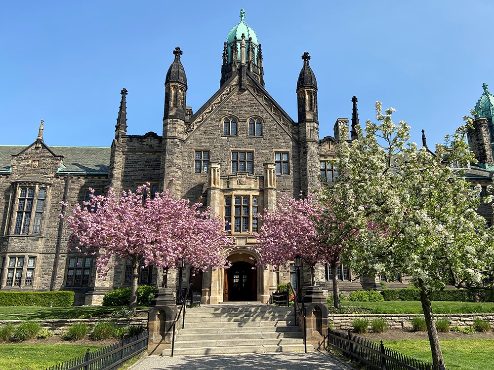 Front entrance to Trinity College: May 9, 2023