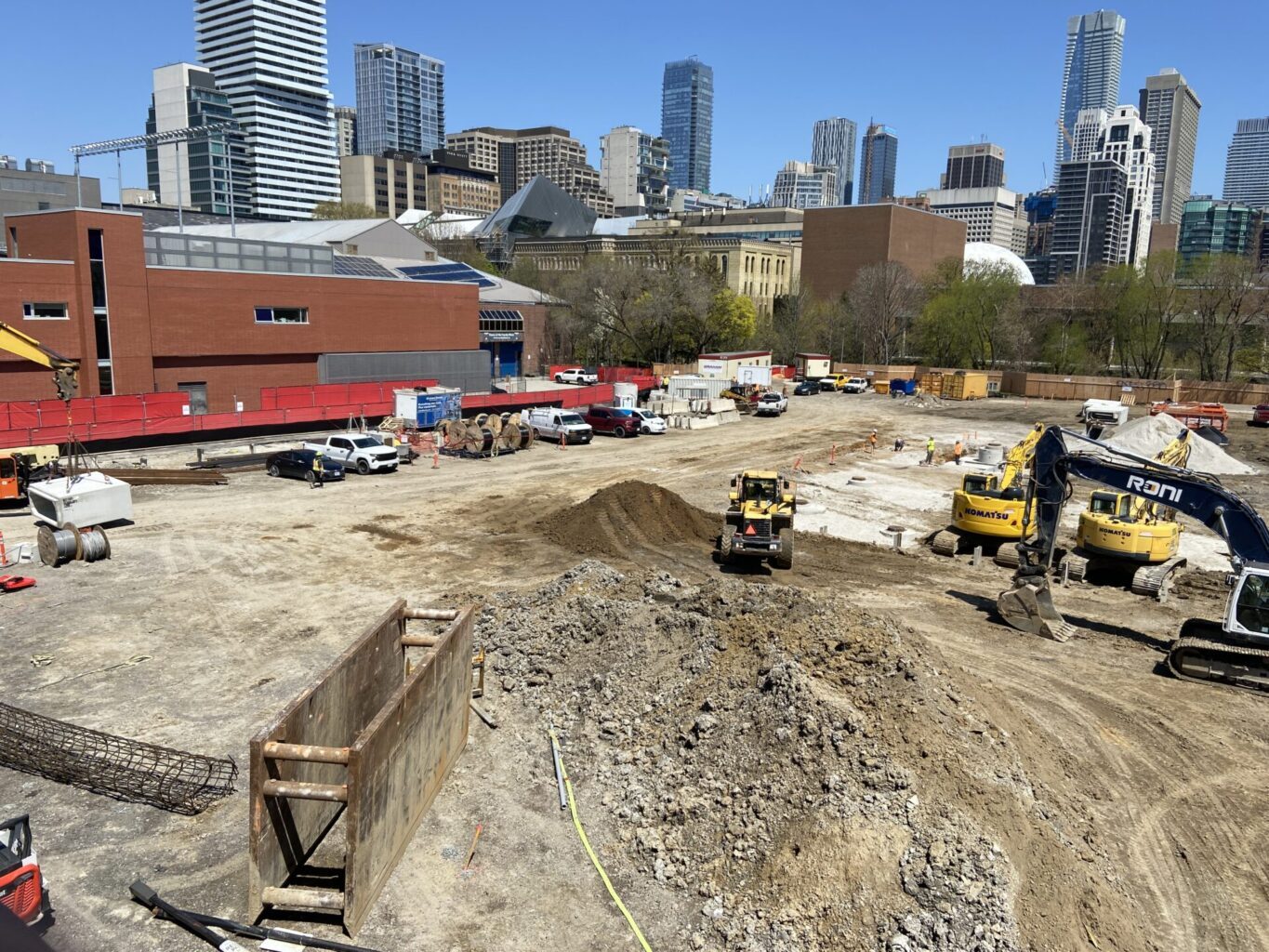Construction site: Trinity backfield, April 27, 2023