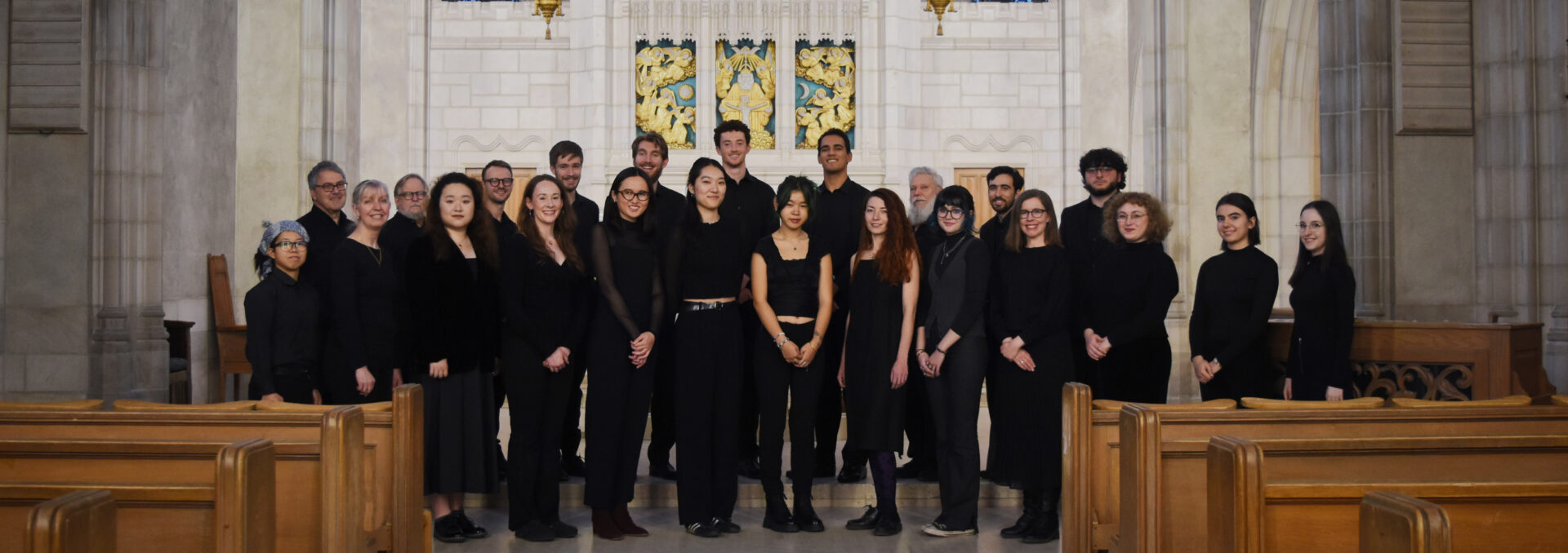 Trinity College Chapel Choir 2023-2024 in the Chapel