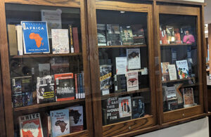 Graham Library's circulation display for Black History Month 2024