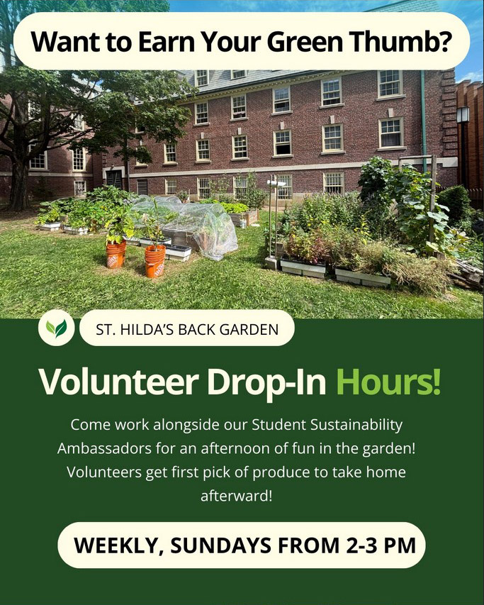 food services lab volunteer drop in poster