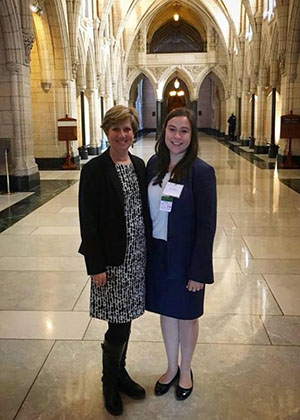 Women in House 2018 student Venessa Sectakof with MP mentor