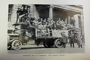 The Trinity Truck participates in Armistice day in Toronto