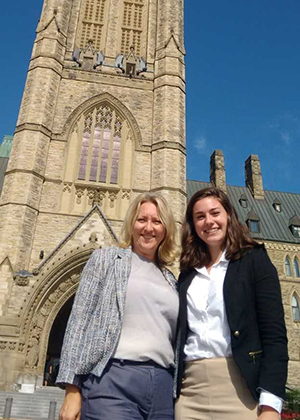 Women In House 2017 participant Amelia Ritchie with MP mentor
