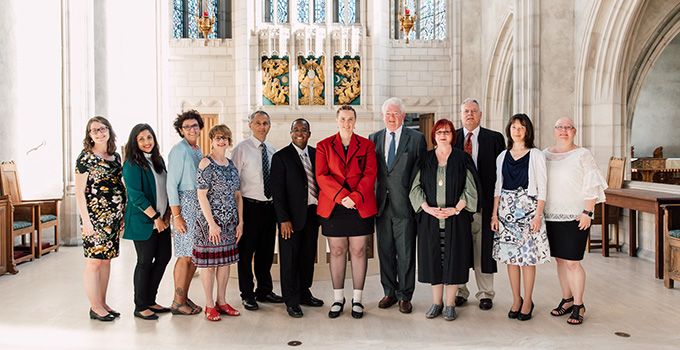 Graduands of the Faculty of Divinity Class of 2018 in the Chapel